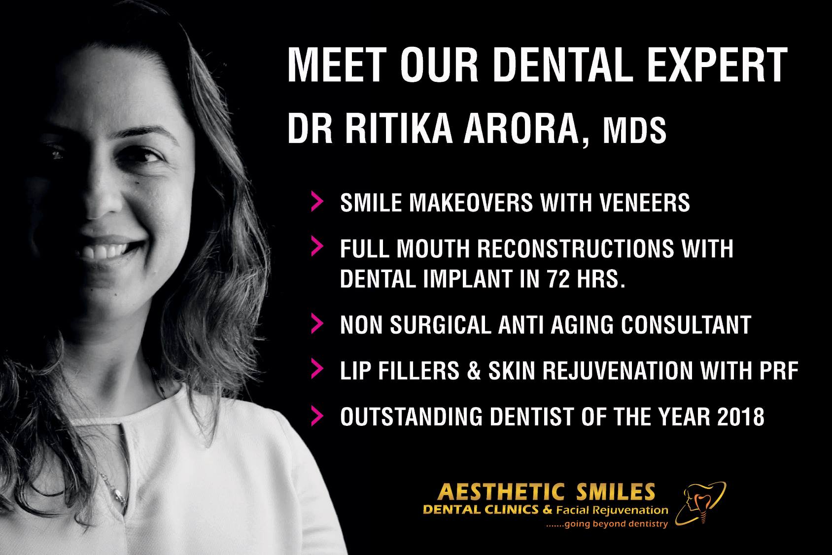 Dr Ritika Arora expert dentist india